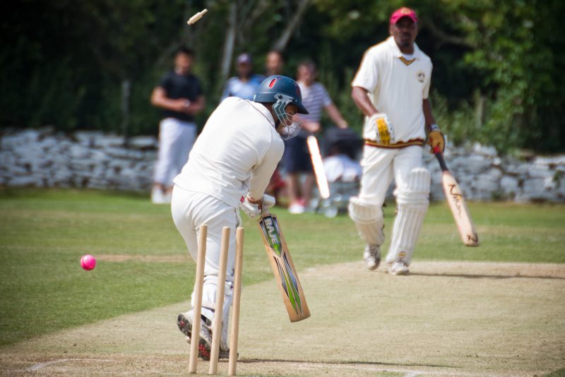 cricketer bowled out