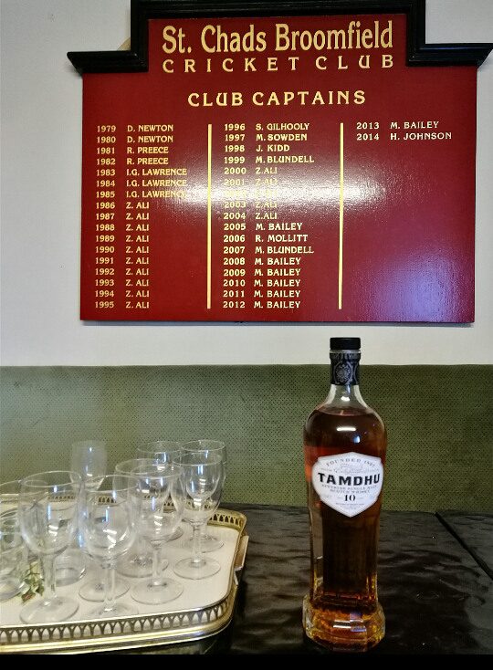 whisky tipple for cricket