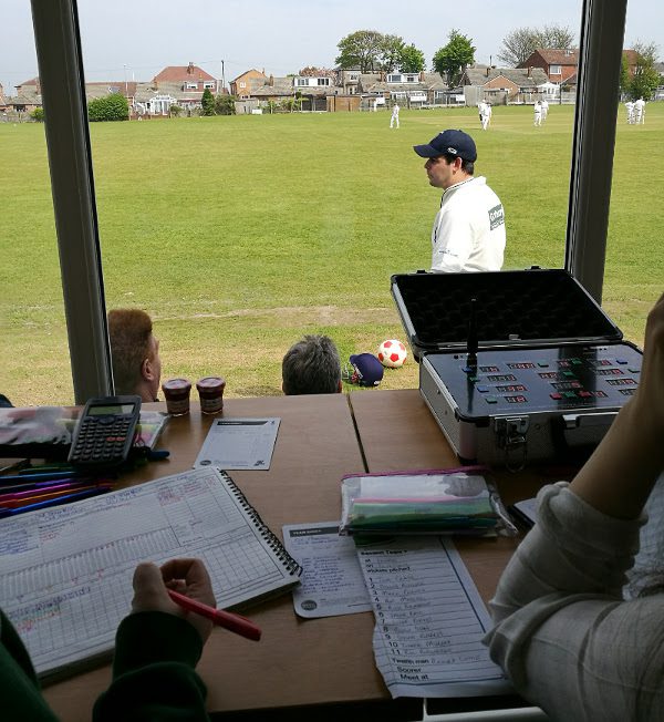 cricket scoring at old sharlston cricket club