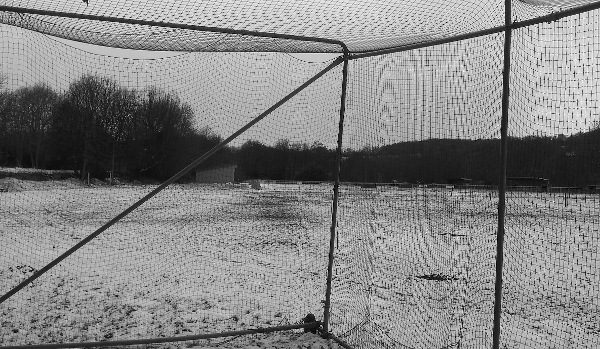 cricket nets in the snow