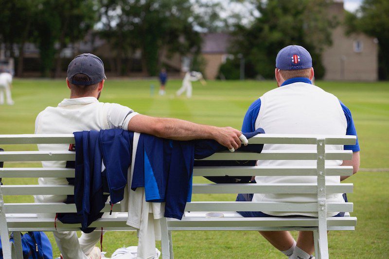 NYSD cricketers watch the action