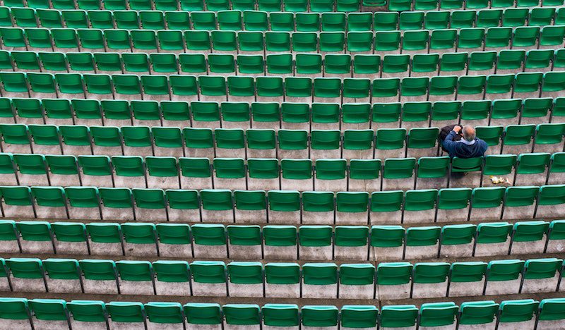county cricket fan - socially distancing