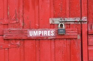 cricket umpires hut