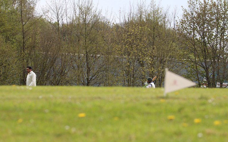 slope at cricket match in Yorkshire