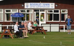 spectators watch at beverley town cricket club