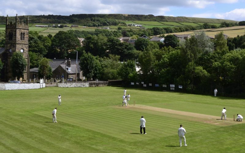 club cricket match at Holmbridge